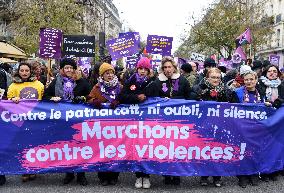 Demonstration On International Day for the Elimination of Violence Against Women - Paris