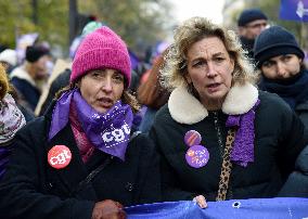 Demonstration On International Day for the Elimination of Violence Against Women - Paris