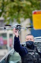 Implementation Of Drone Surveillance by French National Police - Paris