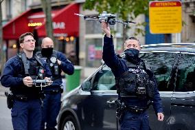 Implementation Of Drone Surveillance by French National Police - Paris