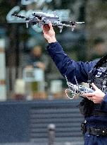 Implementation Of Drone Surveillance by French National Police - Paris