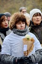 Tribute to Mehdi Kessaci at The City Hall - Paris