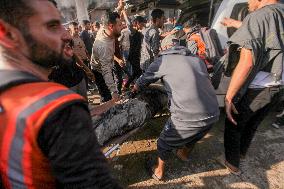 Israeli Car Strike Aftermath In Gaza City - Palestine
