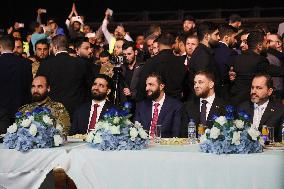 Al-Sharaa At Syria’s Reconstruction Fundraising Event - Hama