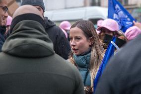 Far Right Group At The Int. Day for the Elimination of Violence Against Women - Paris