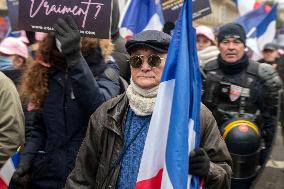 Far Right Group At The Int. Day for the Elimination of Violence Against Women - Paris