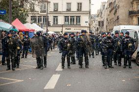 Far Right Group At The Int. Day for the Elimination of Violence Against Women - Paris