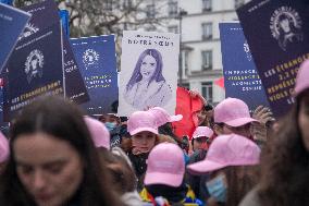 Far Right Group At The Int. Day for the Elimination of Violence Against Women - Paris