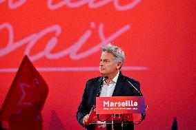 Fabien Roussel At PCF Meeting - Marseille