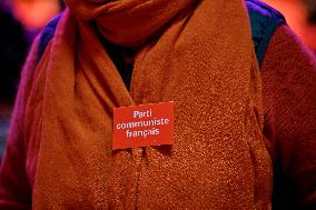 Fabien Roussel At PCF Meeting - Marseille