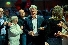 Fabien Roussel At PCF Meeting - Marseille