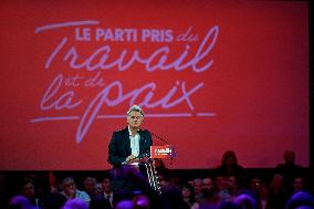 Fabien Roussel At PCF Meeting - Marseille