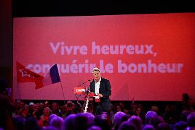 Fabien Roussel At PCF Meeting - Marseille