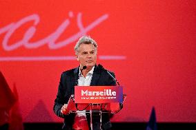 Fabien Roussel At PCF Meeting - Marseille