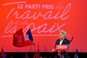 Fabien Roussel At PCF Meeting - Marseille