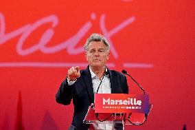 Fabien Roussel At PCF Meeting - Marseille