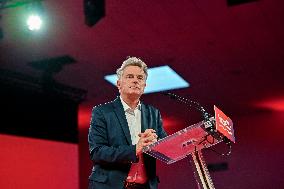 Fabien Roussel At PCF Meeting - Marseille