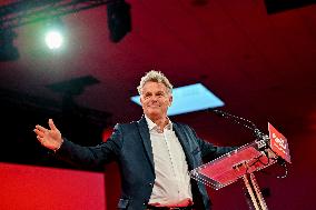 Fabien Roussel At PCF Meeting - Marseille