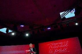 Fabien Roussel At PCF Meeting - Marseille