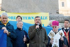 Demonstration In Support Of Ukraine - Rome
