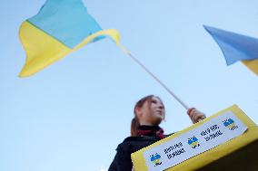 Demonstration In Support Of Ukraine - Rome