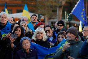 Demonstration In Support Of Ukraine - Rome
