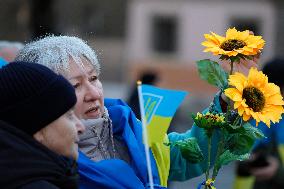Demonstration In Support Of Ukraine - Rome
