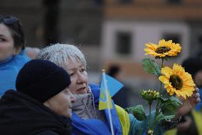 Demonstration In Support Of Ukraine - Rome