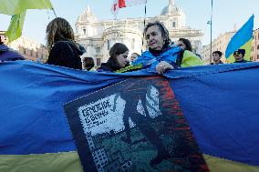 Demonstration In Support Of Ukraine - Rome