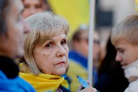 Demonstration In Support Of Ukraine - Rome