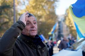 Demonstration In Support Of Ukraine - Rome