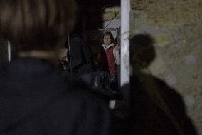 Rescuers At Drone Strike Site - Kharkiv