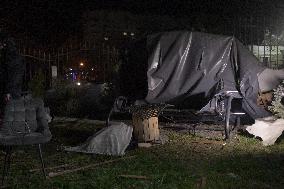 Rescuers At Drone Strike Site - Kharkiv