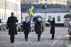 FRANCE DEFENSE MINISTER VISIT SWEDEN