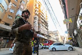 Israel Strikes Beirut Targets Hezbollah Official - Lebanon