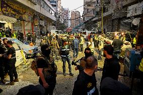Israel Strikes Beirut Targets Hezbollah Official - Lebanon