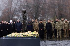 Zelenskyy At The Ceremony in Memory of the Victims of the Holodomor - Kyiv
