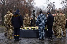 Zelenskyy At The Ceremony in Memory of the Victims of the Holodomor - Kyiv
