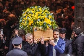 Ornella Vanoni's funeral at the church of San Marco - Milan