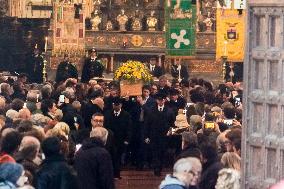 Ornella Vanoni's funeral at the church of San Marco - Milan