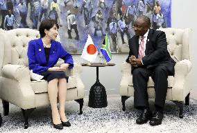 Japan-S. Africa summit in Johannesburg