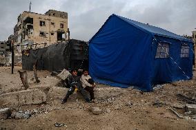 Mideast Gaza City Shati Refugee Camp Daily Life - Gaza City