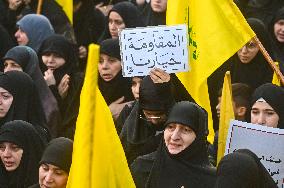 Beirut Hezbollah Chief Funeral