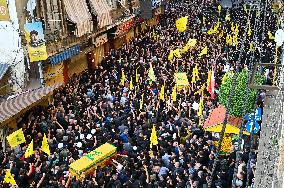 Beirut Hezbollah Chief Funeral