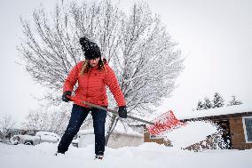Snow Falls Over Canada