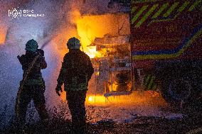 Attack on Rescuers in Sumy - Ukraine