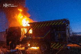 Attack on Rescuers in Sumy - Ukraine