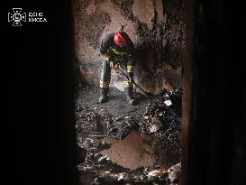 Aftermath Night Attack in Kyiv - Ukraine