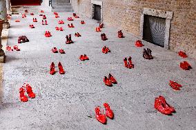 Zapatos Rojos Installation Inauguration - Rome