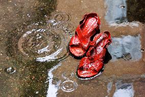 Zapatos Rojos Installation Inauguration - Rome